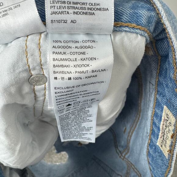 Levi's Premium 100% Cotton 501 Women's Jean High Rise Shorts Size 30 - Picture 9 of 11